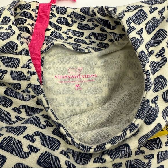 Vineyard Vines Girls’ Medium 10-12 Dress - Navy Blue Whale Print - Picture 7 of 11